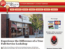 Tablet Screenshot of billskeyandlockshop.com